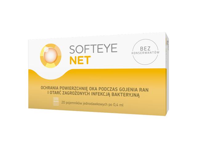 Softeye Net interakcje ulotka żel do oczu - 20 poj. po 0,4 ml