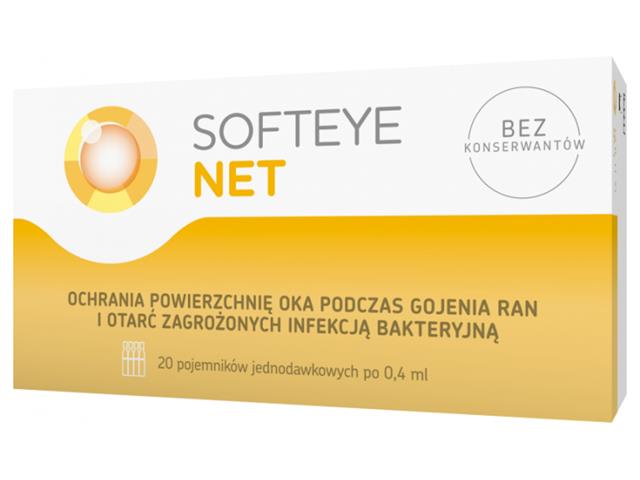 Softeye Net interakcje ulotka żel do oczu  20 poj. po 0,4 ml