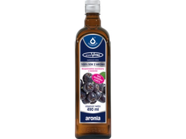 Sok Z Aronii 100% Aroniavital interakcje ulotka sok - 490 ml