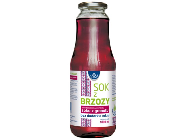 Sok Z Brzozy Z Dodatkiem Koncentratu Soku Z Granatu bez dodatku cukru interakcje ulotka sok - 1 l