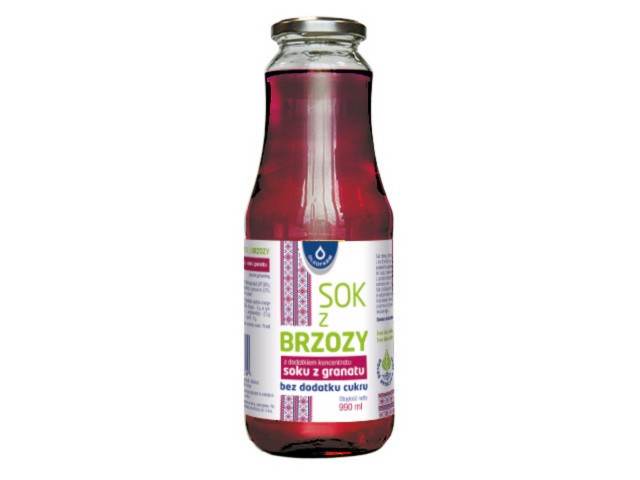 Sok Z Brzozy z dodatkiem koncentratu soku z granatu interakcje ulotka płyn - 990 ml