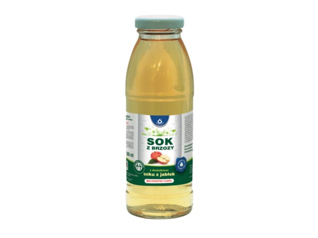 Sok Z Brzozy Z Dodatkiem Soku Z Jabłek bez dodatku cukru interakcje ulotka płyn - 300 ml (but.)