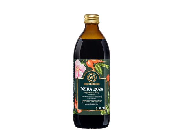 Sok Z Dzikiej Róży Herbal Monasterium interakcje ulotka sok  500 ml