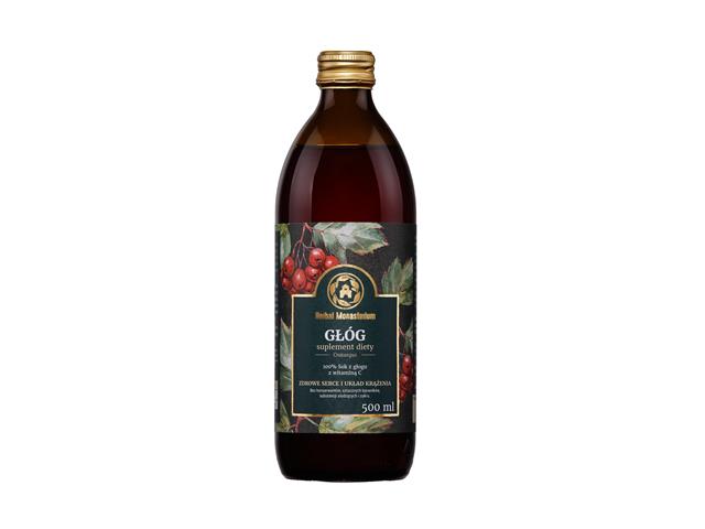 Sok Z Głogu Herbal Monasterium interakcje ulotka   500 ml