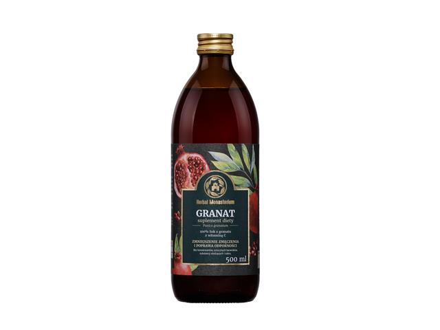 Sok Z Granatu Herbal Monasterium interakcje ulotka sok  500 ml