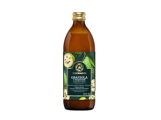 Sok Z Gravioli Herbal Monasterium z miąższem interakcje ulotka   500 ml