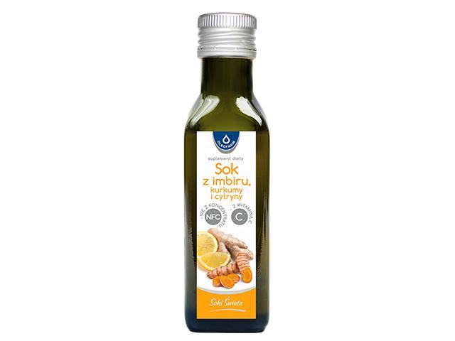 Sok z imbiru, kurkumy i cytryny z witaminą C interakcje ulotka płyn - 100 ml