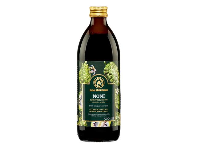 Sok Z Noni Herbal Monasterium interakcje ulotka sok  500 ml