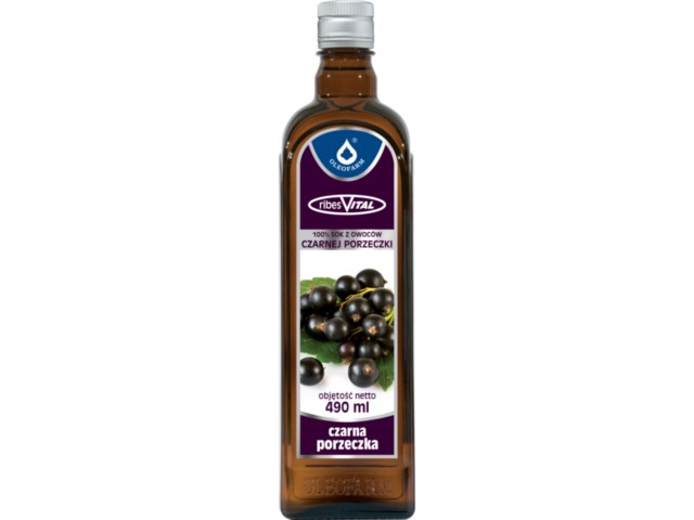 Sok Z Owoców Czarnej Porzeczki Ribesvital interakcje ulotka płyn  490 ml