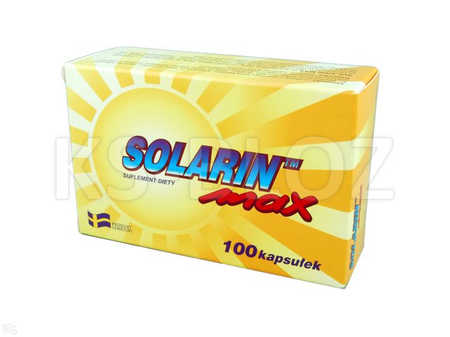 Solarin Max interakcje ulotka kapsułki  100 kaps.