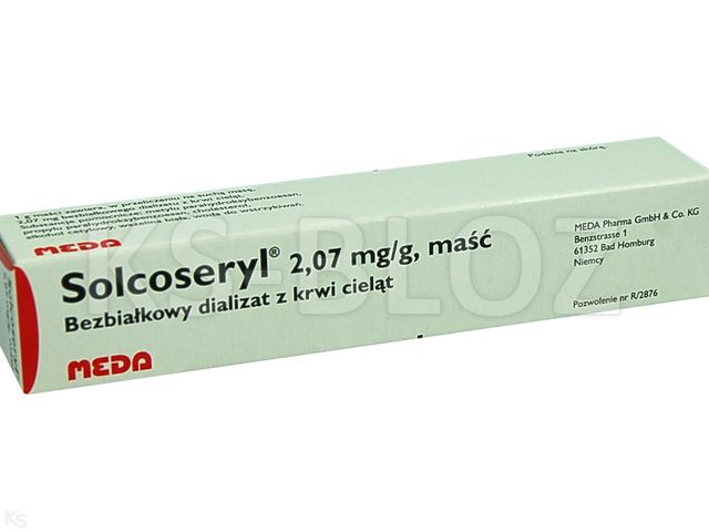 Solcoseryl interakcje ulotka maść 2,07 mg/g 20 g