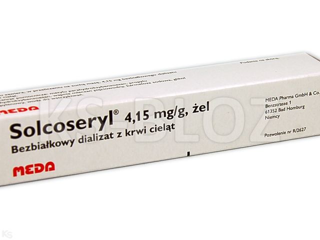 Solcoseryl interakcje ulotka żel 4,15 mg/g 20 g