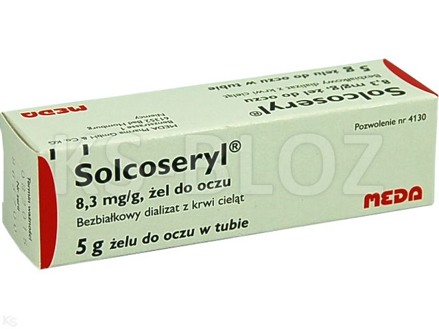 Solcoseryl interakcje ulotka żel do oczu 8,3 mg/g 5 g