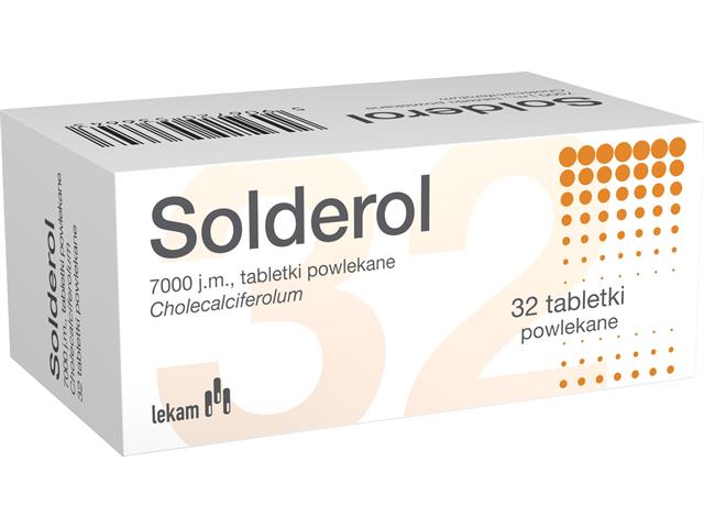 Solderol interakcje ulotka tabletki powlekane 7 000 I.U. 32 tabl.