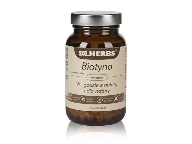 SOLHERBS Biotyna interakcje ulotka kapsułki twarde - 90 kaps.