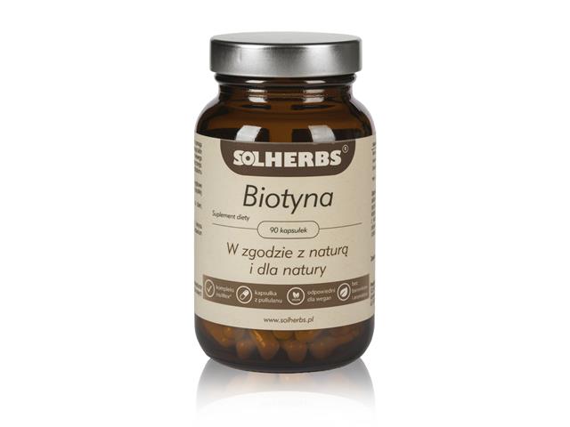 SOLHERBS Biotyna interakcje ulotka kapsułki twarde  90 kaps.