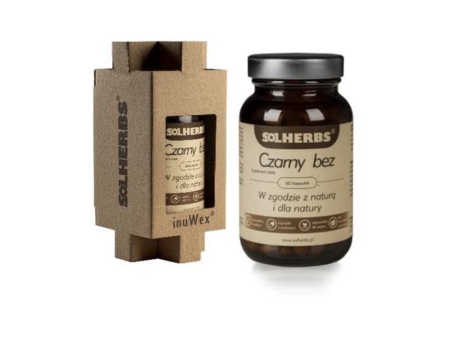 SOLHERBS Czarny bez interakcje ulotka kapsułki - 60 kaps.