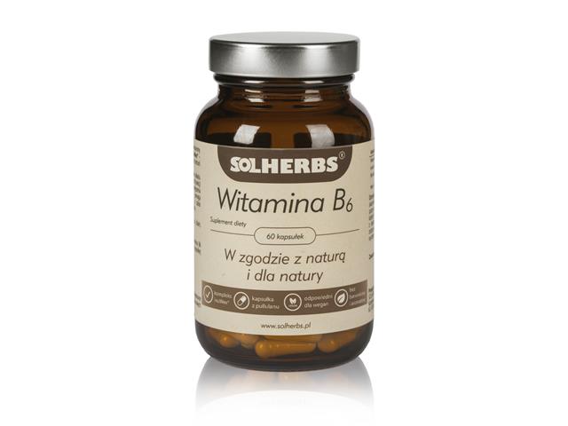 SOLHERBS Witamina B6 interakcje ulotka kapsułki - 60 kaps.