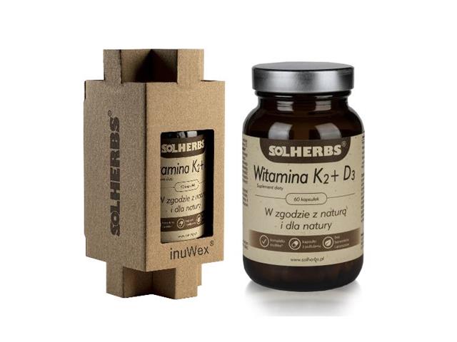 SOLHERBS Witamina K2 + D3 interakcje ulotka kapsułki - 60 kaps.