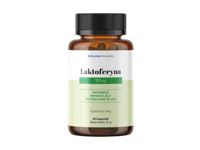 Solida Pharm Laktoferyna 100 mg interakcje ulotka kapsułki - 60 kaps.