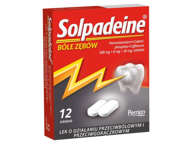 Solpadeine interakcje ulotka tabletki 500mg+30mg+8mg 12 tabl. (pudeł.)