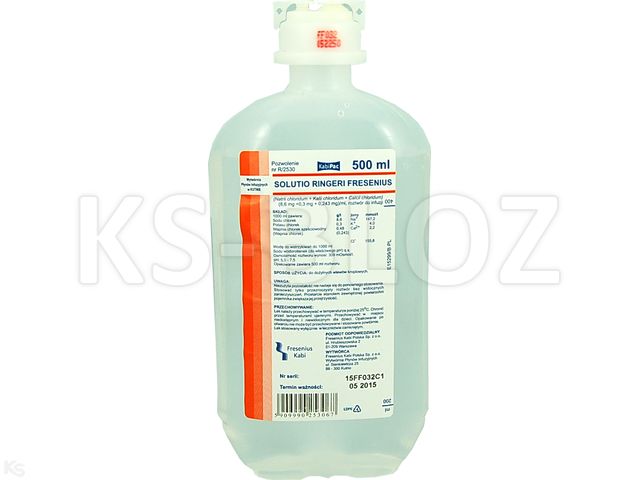 Solutio Ringeri Fresenius interakcje ulotka roztwór do infuzji - 500 ml (poj. z kapslem)