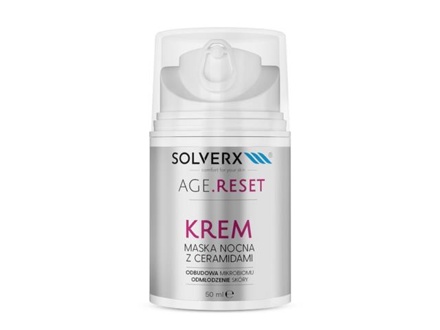 SOLVERX AGE.RESET Krem maska nocna z ceramidami interakcje ulotka krem  50 ml