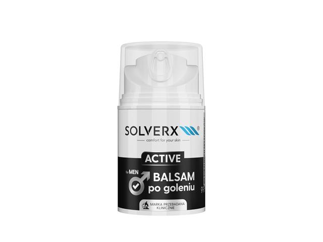 SOLVERX COMFORT FOR YOUR SKIN ACTIVE FOR MEN Balsam po goleniu interakcje ulotka balsam  50 ml