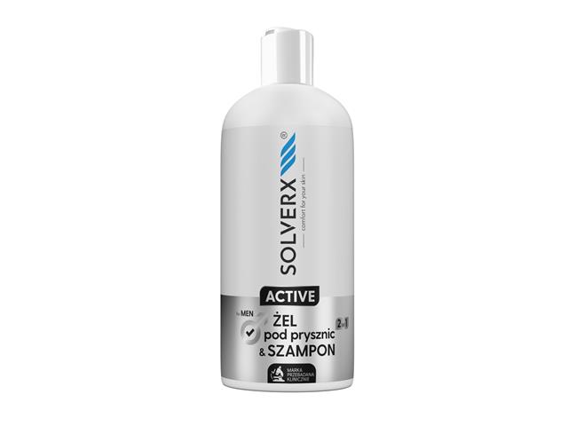SOLVERX COMFORT FOR YOUR SKIN ACTIVE FOR MEN Żel pod prysznic & Szampon 2w1 interakcje ulotka żel - 400 ml