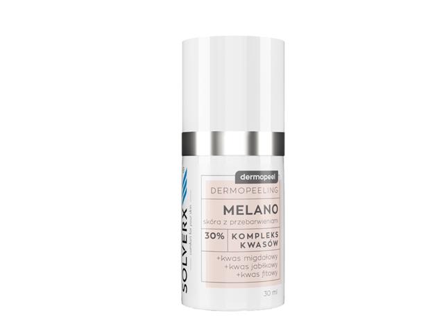 SOLVERX COMFORT FOR YOUR SKIN DERMOPEEL MELANO Dermopeeling skóra z przebarwieniami interakcje ulotka peeling  30 ml