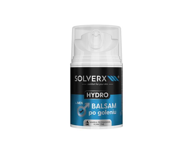 SOLVERX COMFORT FOR YOUR SKIN HYDRO FOR MEN Balsam po goleniu interakcje ulotka balsam  50 ml