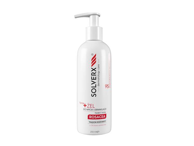 Solverx Dermatology Care Forte Żel do mycia i demakijażu twarzy i oczu rosacea interakcje ulotka żel  200 ml