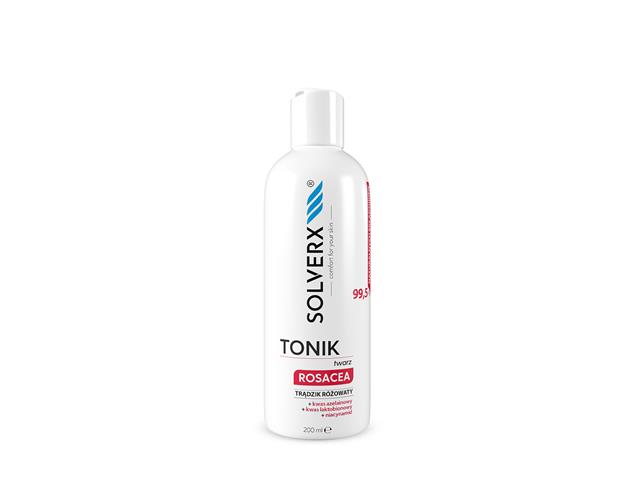 SOLVERX Tonik do twarzy Rosacea interakcje ulotka   200 ml