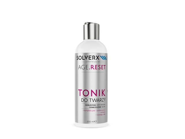 SOLVERX Tonik odbudowujący mikrobiom Age Reset interakcje ulotka   200 ml