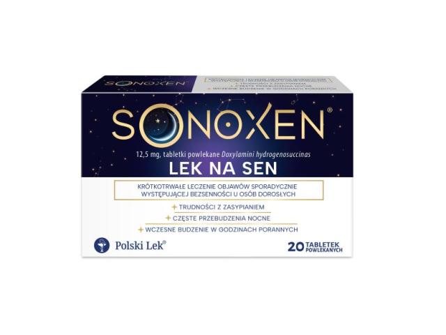 Sonoxen interakcje ulotka tabletki powlekane 12,5 mg 20 tabl.
