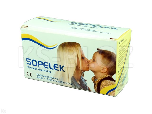 Sopelek Aspirator wydzieliny do nosa dla dzieci interakcje ulotka aspirator  1 szt.
