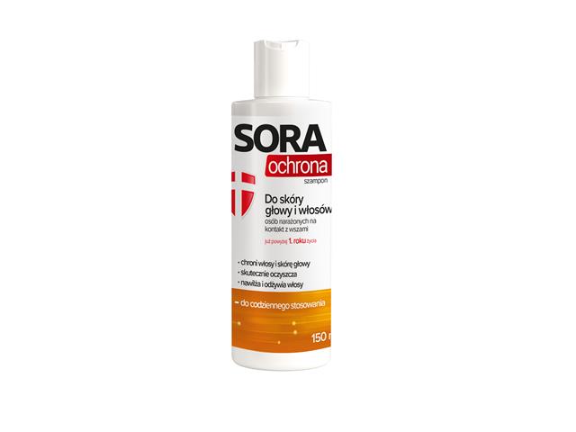 Sora Ochrona Szampon-żel do skóry głowy interakcje ulotka szampon  150 ml