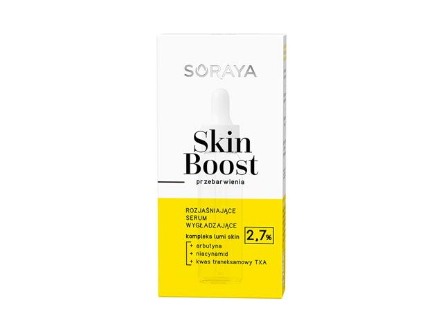 SORAYA SKIN BOOST PRZEBARWIENIA Rozświetlające Serum wygładzające interakcje ulotka serum  30 ml