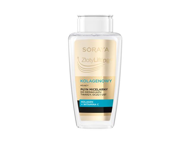 SORAYA ZŁOTY LIFTING Kolagenowy Kojący Płyn micelarny cera dojrzała interakcje ulotka płyn - 400 ml