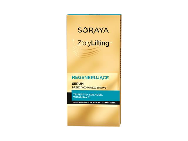 SORAYA ZŁOTY LIFTING Regenerujące Serum przeciwzmarszczkowe cera dojrzała interakcje ulotka serum  30 ml