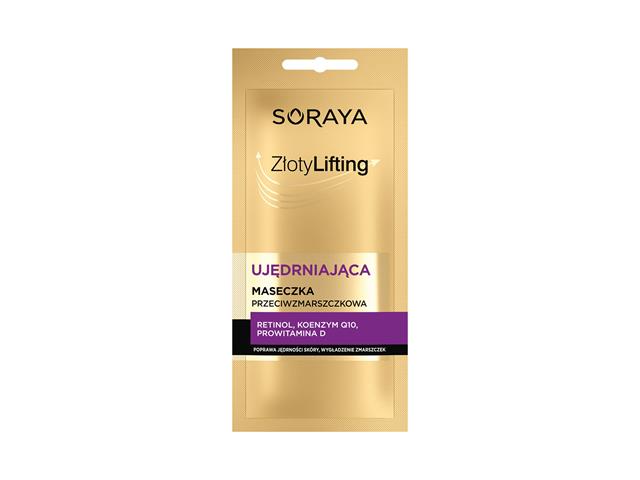 SORAYA ZŁOTY LIFTING Ujędrniająca Maseczka przeciwzmarszczkowa cera dojrzała interakcje ulotka maseczka - 8 ml