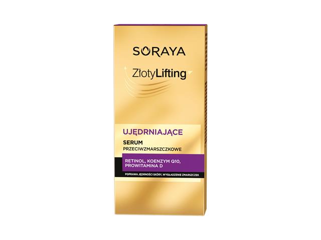 SORAYA ZŁOTY LIFTING Ujędrniające Serum przeciwzmarszczkowe cera dojrzała interakcje ulotka   30 ml