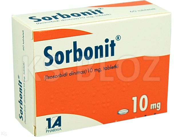 Sorbonit interakcje ulotka tabletki 10 mg 60 tabl. (6 blist. po 10 tabl.)