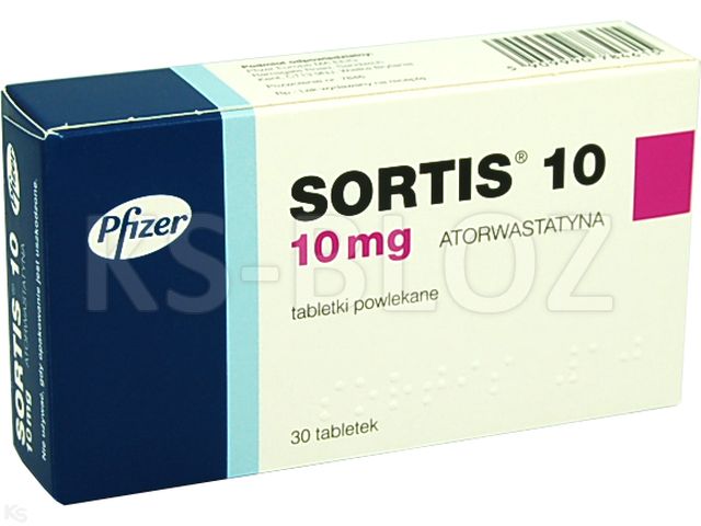 Sortis 10 interakcje ulotka tabletki powlekane 10 mg 30 tabl.