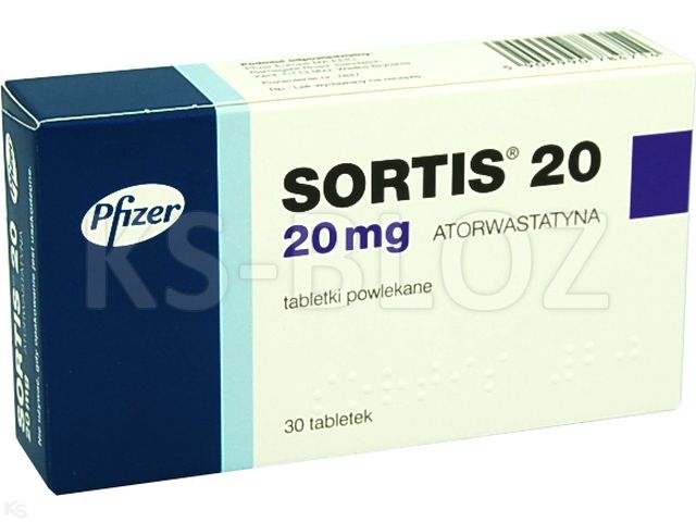 Sortis 20 interakcje ulotka tabletki powlekane 20 mg 30 tabl.