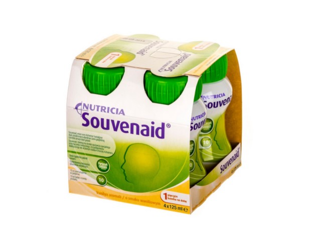 Souvenaid o smaku waniliowym interakcje ulotka płyn - 4 but. po 125 ml