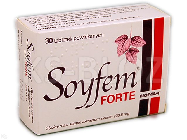 Soyfem Forte interakcje ulotka tabletki powlekane 230,8 mg 30 tabl. (3 blist. po 10 tabl.)