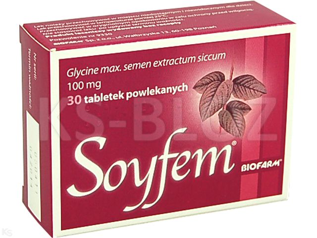 Soyfem interakcje ulotka tabletki powlekane 26 mg 30 tabl. (3 blist. po 10 tabl.)