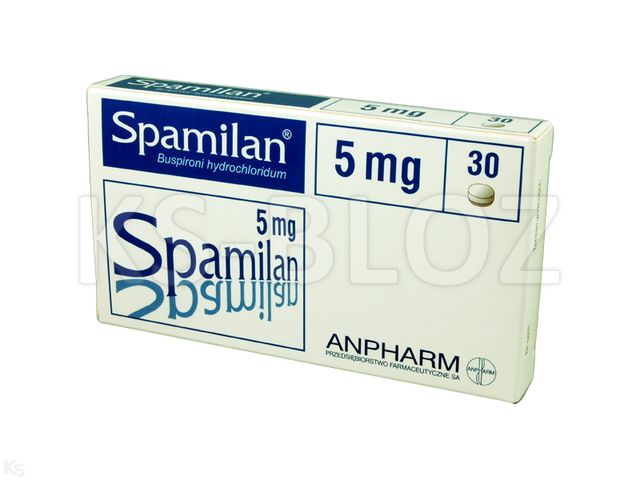 Spamilan interakcje ulotka tabletki 5 mg 30 tabl.
