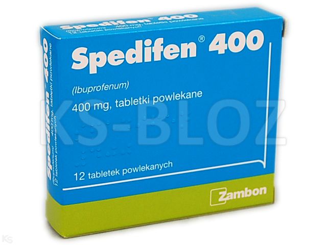 Spedifen 400 interakcje ulotka tabletki powlekane 400 mg 12 tabl.